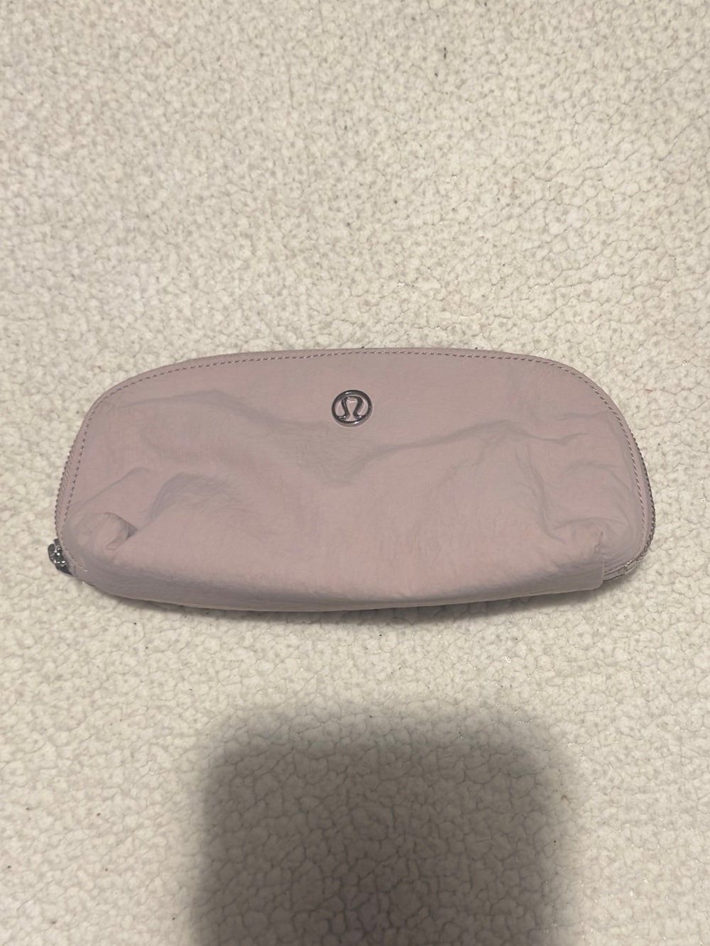 lululemon athletica Soft Zip Cosmetic Pouch purple makeup bag pencil pouch